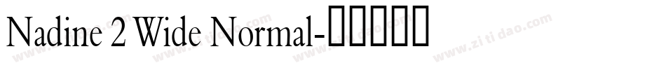 Nadine 2 Wide Normal字体转换